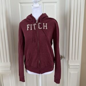 Abercrombie and Fitch hoodie Maroon color.  Large